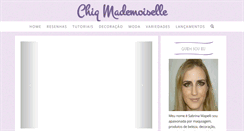 Desktop Screenshot of chiqmademoiselle.com