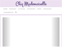 Tablet Screenshot of chiqmademoiselle.com